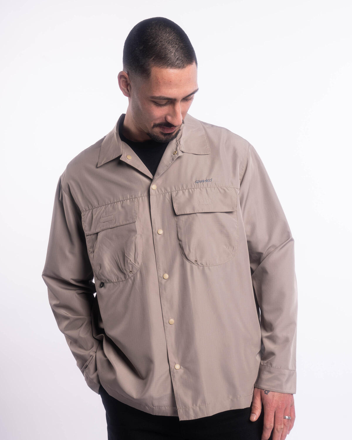 Gramicci LIGHT RIPSTOP UTILITY SHIRT | G3SM-J024-TAU | AFEW